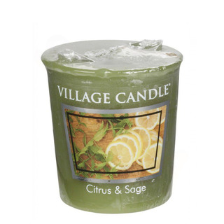 Village Candle Votivní svíčka Citrus and Sage 57g - Citrusy a šalvěj