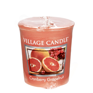 Village Candle Votivní svíčka Cranberry Grapefruit 57g - Brusinka a grapefruit