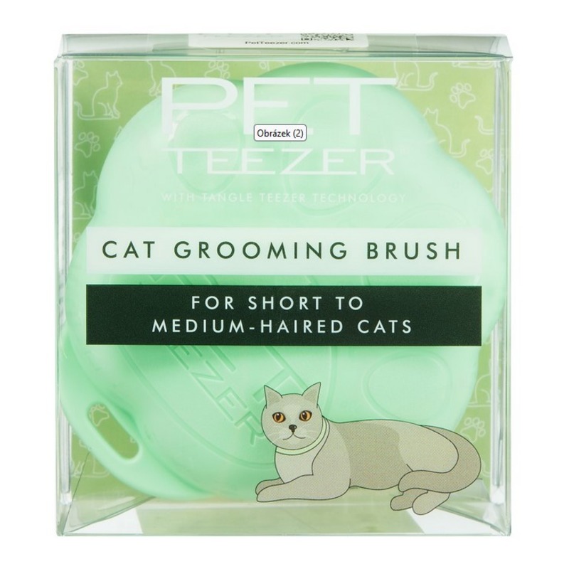 Tangle Teezer Pet Teezer Cat Brush Zelený kartáč