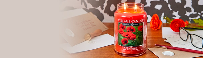 Village Candle Fields of Poppies Village Candle Relaxation